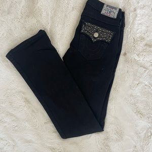 Black true religion jeans
